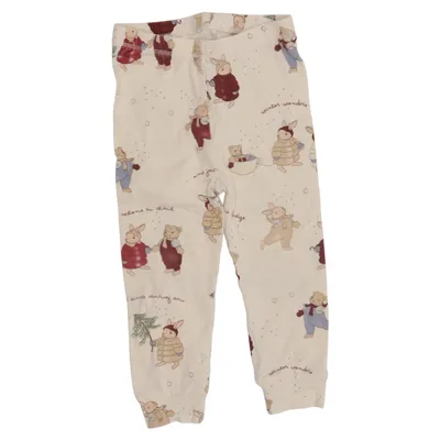 Leggings (Weiß, Mehrfarbig) von Konges Sløjd Elasthan, Bio-Baumwolle