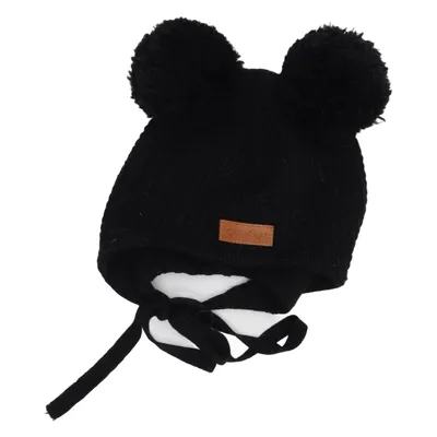 Toppluva (Svart) från Gugguu Bomull, Merinoull