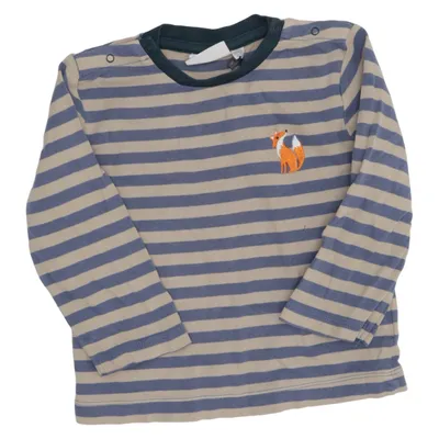 Long sleeve T-shirt (Blue, Beige) from Sense Organics Organic cotton