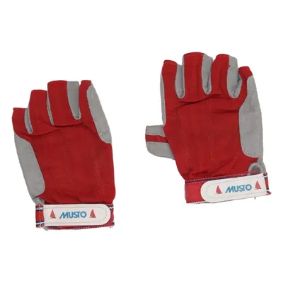 Fingerless gloves (Red, Gray, White) from Musto Faux leather, Nylon
