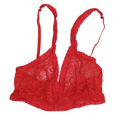 Bralette (Röd) från Lace Laboratory Elastan, Polyamid