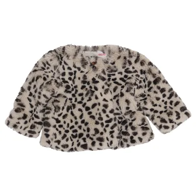 Veste en fourrure (Beige, Noir) de Zara Mini Collection