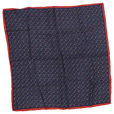 Mouchoir (Bleu, Rouge) de Roeckl Soie