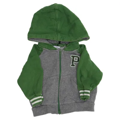 Kapuzenpullover (Grün, Grau, Weiß) von Polarn O. Pyret Baumwolle