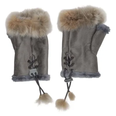 Vingerloze handschoenen (Grijs, Beige)