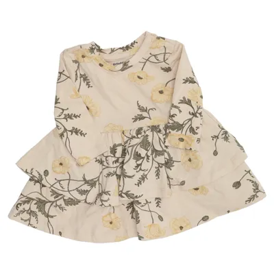 Dress (Beige, Multicolored) from Garbo & Friends Elastane, Organic cotton