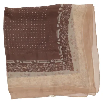 Neckerchief (Beige, Brown, White) from Georgette