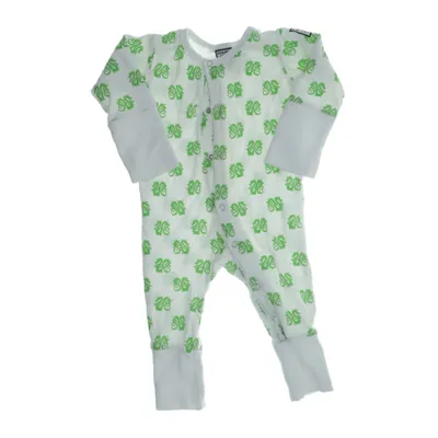 Sparkdräkt (Vit, Grön) från Polkadot Design Bomull