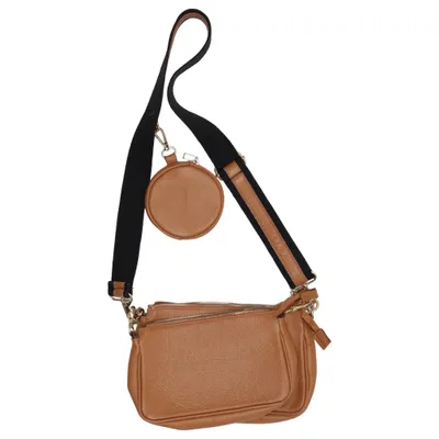 Shoulder-bag (Triple purse) from vera pelle Leather