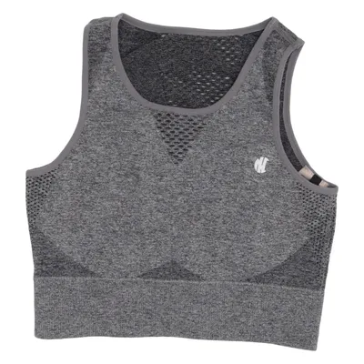 Sports bra (Gray) from Njie Elastane, Polyamide, Polyester