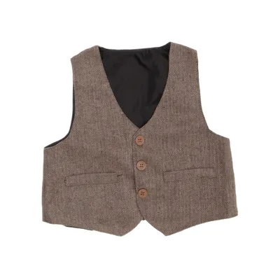 Kostuumgilet (Beige, Bruin)