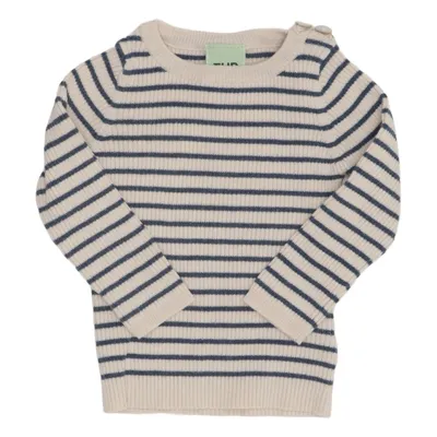 Pull-over (Blanc, Bleu) de FUB Élasthane, Coton biologique