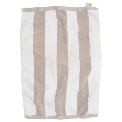 Handduk (Beige, Vit) från H&M Home Bomull