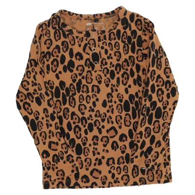 Long sleeve T-shirt (Brown, Black) from Mini Rodini Elastane, Lyocell