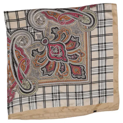 Halsdoek (Beige, Bruin, Rood) van Mosi Zijde