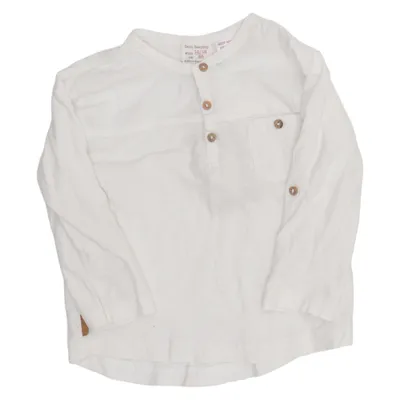 Henley Shirt (Weiß) von Zara BabyBoy Baumwolle