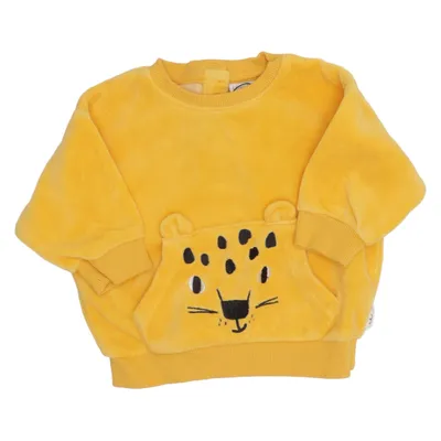 Sweatshirt (Gul) fra Lindex Baby Bomuld, Polyester
