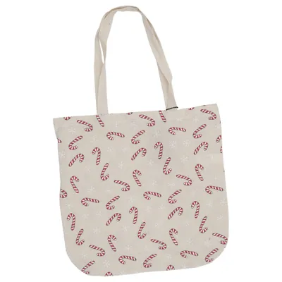 Canvas bag (Beige, Multicolored) from Nanu Nana Cotton, Polyester