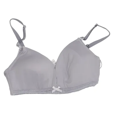 Soutien-gorge d'allaitement (Gris) de Mariemeili Coton, Élasthane, Polyamide