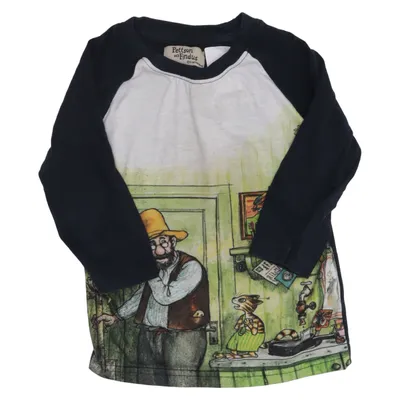 T-shirt à manches longues (Bleu, Multicolore) de Pettson och Findus Coton