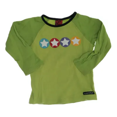 Långärmad t-shirt (Grön, Flerfärgad) från Villervalla Bomull