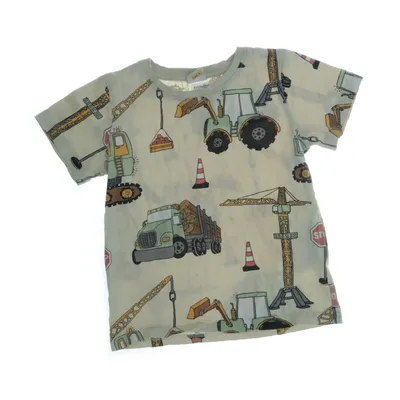 T-shirt (Beige, Flerfärgad) från Lindex Kids Bomull