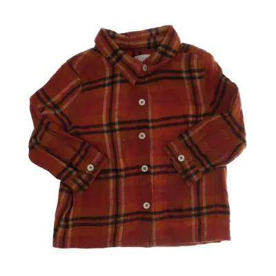 Flanellskjorta (Röd, Svart, Orange) från Minimarket Bomull