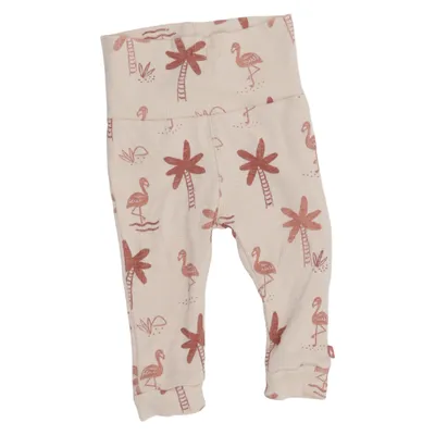 Pantalon de pyjama (Beige, Rose) de Feetje Élasthane, Coton biologique