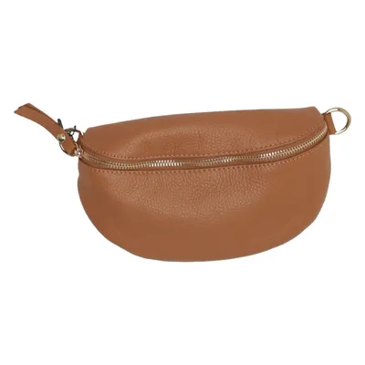 Midjeväska (Brun) från Made in italy Skinn