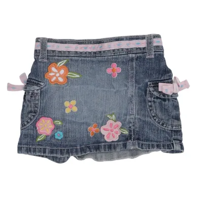 Jupe en jean (Bleu, Multicolore) de Flapdoodles Coton, Élasthane