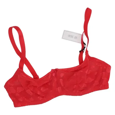 Bra (Red) from Ivory Rose Elastane, Polyamide, Polyester