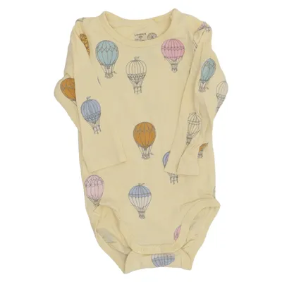 Romper (Geel, Meerkleurig) van Lindex Baby Katoen, Elastaan