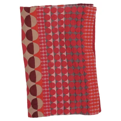 Taie d'oreiller (Rouge, Rose, Multicolore) de Habitat Coton