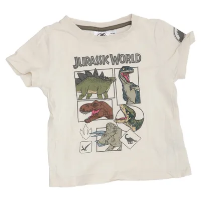 T-shirt (Beige, Flerfärgad) från Jurassic World Bomull