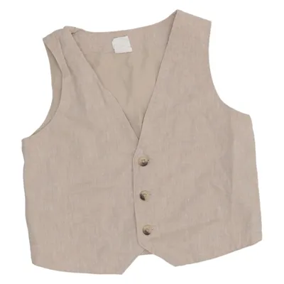 Väst (Beige) från H&M Bomull, Linne