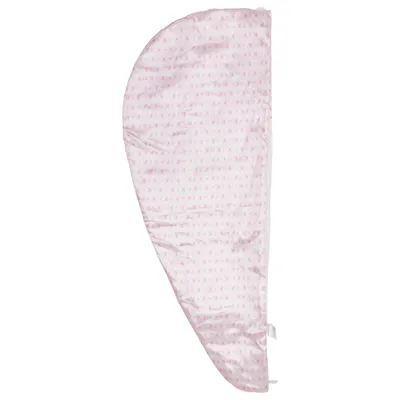 Hårhandduk (Rosa, Vit)