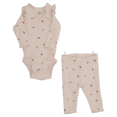 Set (Beige, Rot) von Lindex Newborn Baumwolle, Elasthan