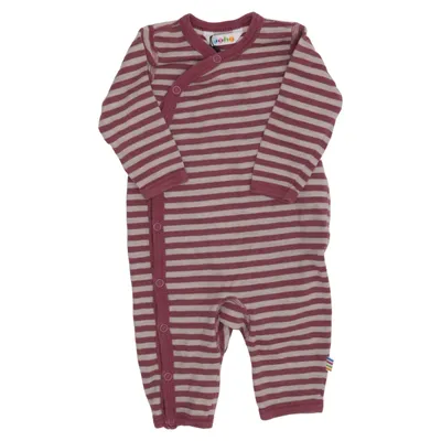 Barboteuse (Violet, Beige) de Joha Laine de mouton, Coton biologique, Polyamide