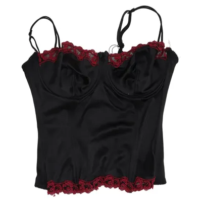 Bustier (Sort, Rød) fra Evie Elastan, Polyamid