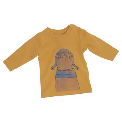T-shirt à manches longues (Jaune) de Name It Coton biologique