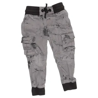 Cargo broek (Grijs, Zwart) van Dopo Dopo Boys Katoen, Elastaan