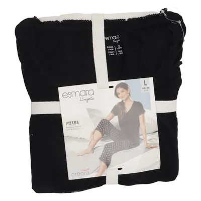 Pyjama (Noir) de Esmara Lingerie Élasthane, Viscose
