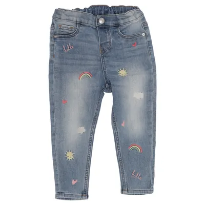 Jeans (Blue, Multicolored) from H&M Baby Cotton, Elastane, Polyester