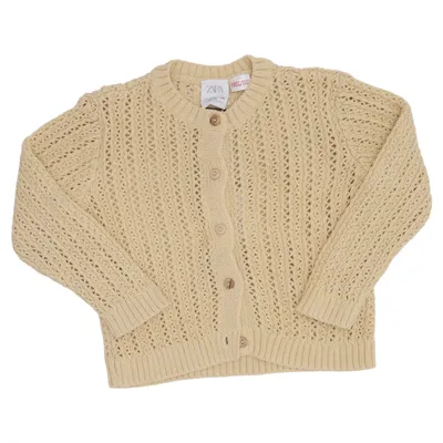 Cardigan (Beige) fra Zara Bomuld, Polyester