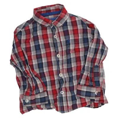Flanellen overhemd (Rood, Blauw, Wit) van Rebel Katoen
