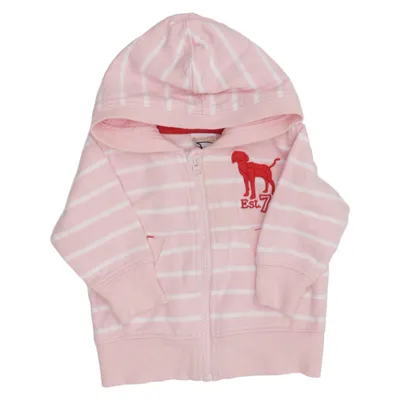 Sweat à capuche (Rose, Blanc) de Baby by Lindex Coton