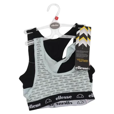 Sports bra (Blue, Black) from Ellesse Cotton, Elastane