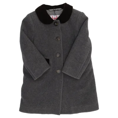 Frakke (Grå, Brun) fra Il Gufo Kashmir, Viscose, Uld