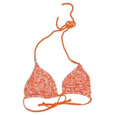 Bikiniöverdel (Orange, Vit) från Heidi Klein Elastan, Polyamid