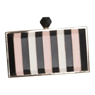Clutch bag (Black, White, Pink) from Love Weaves Polyester, Polyurethane
